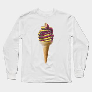 Trippy Soft Serve Cone Long Sleeve T-Shirt